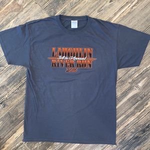 Jerzees Sz L 2016 34th Laughlin River Run Bike Bike Rally Printed Tee